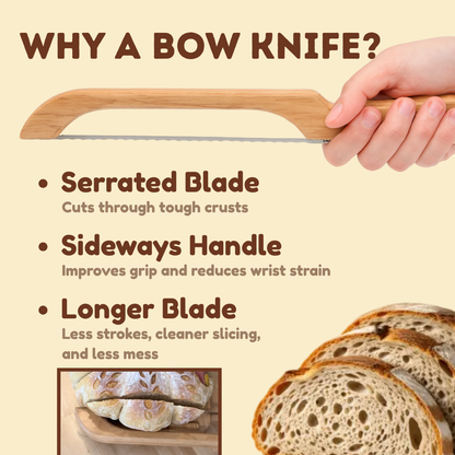 Sourdough Board & Bow Knife Set