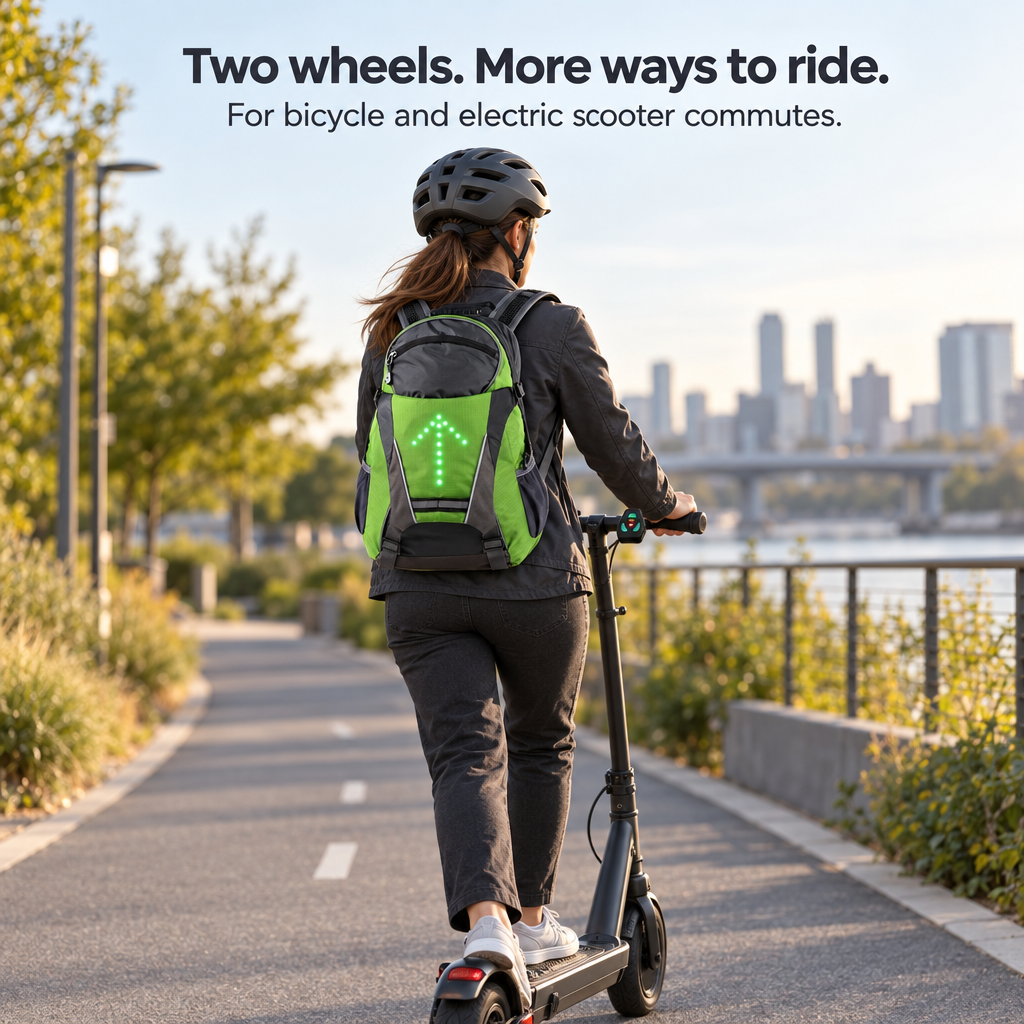 SignalRide – LED Turn Signal Backpack